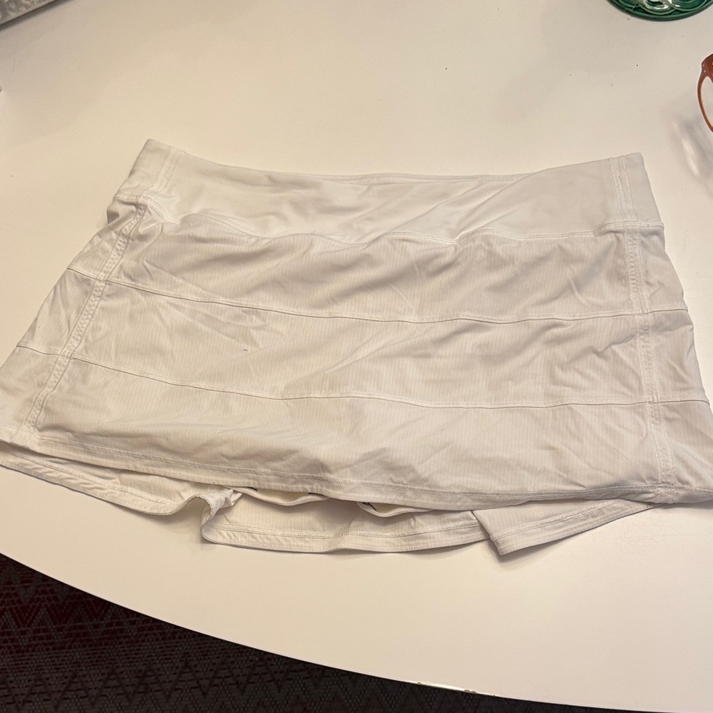 White LuluLemon Athletic Skort